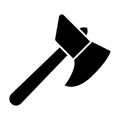 Fire axe solid icon. Fire equipment vector illustration isolated on white. Hack glyph style design, designed for web and Royalty Free Stock Photo