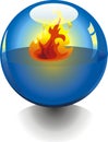 Fire ball Royalty Free Stock Photo