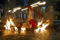 A Fire Ball Dancer performs in Sri Lanka.