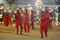 Fire Ball Dancers perform during the Kataragama Festival in Sri Lanka.