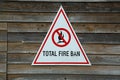 Fire Ban Sign