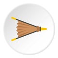 Fire bellows icon circle Royalty Free Stock Photo