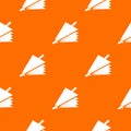 Fire bellows pattern vector orange