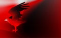 Fire bird eagle in flight as symbol of power and freedom Royalty Free Stock Photo
