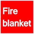 Fire Blanket Symbol Sign Isolate On White Background,Vector Illustration EPS.10 Royalty Free Stock Photo