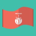 fire blanket. Vector illustration decorative design