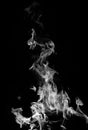 Fire blaze flames on black background. Fire burn flame isolated, abstract texture. Flaming explosion effect with burning Royalty Free Stock Photo