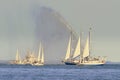 Dancing with Water, Fire Boat Spraying Water