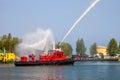 Fire boat show Royalty Free Stock Photo