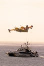 Fire Bomber and Police Boat, Spain.