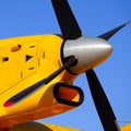 Fire bomber propeller and engine. Royalty Free Stock Photo