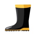 Fire Boots icon isolated in flat style. firefighter protective clothing Royalty Free Stock Photo