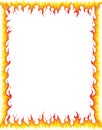 Fire Border Royalty Free Stock Photo