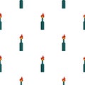 Fire bottle pattern seamless