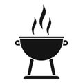 Fire brazier icon, simple style Royalty Free Stock Photo