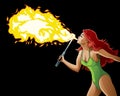 Fire Breather Royalty Free Stock Photo