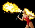 Fire Breather Royalty Free Stock Photo