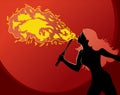 Fire Breather Royalty Free Stock Photo