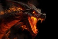 Fire breathing dragon. Generate Ai