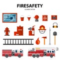 Fire-brigade and fireman equipment icon Royalty Free Stock Photo