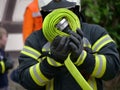 Fire brigade Germany in various actions as a symbolic image.