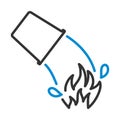 Fire Bucket Icon Royalty Free Stock Photo