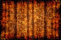 Fire burning geometric circles background Royalty Free Stock Photo