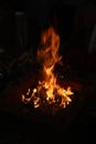 A ritual made to the fire god Agni in Hinduism