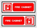 Fire Cabinet Symbol Sign ,Vector Illustration, Isolate On White Background Label .EPS10