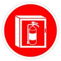 Fire Cabinet Symbol Sign, Vector Illustration, Isolate On White Background Label. EPS10