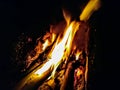 FIRE CAMP/ /A fire camp is a campsite for firefighters and support personnel. Royalty Free Stock Photo