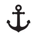 Anchor vector icon logo boat symbol pirate Nautical maritime helm ocean sea illustration