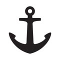 Anchor vector icon logo boat symbol pirate helm Nautical maritime illustration simple graphic doodle design