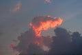 The fire cloud is a breathtaking atmospheric phenomenon with its strange and unique appearance.
