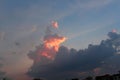 The fire cloud is a breathtaking atmospheric phenomenon with its strange and unique appearance.