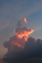 The fire cloud is a breathtaking atmospheric phenomenon with its strange and unique appearance.