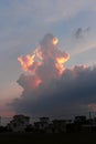 The fire cloud is a breathtaking atmospheric phenomenon with its strange and unique appearance.