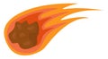 Fire comet ,illustration,vector