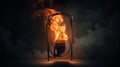 Flaming Stove: A Stunning Industrial Design Inspired By Mike Campau And Brooke Shaden Royalty Free Stock Photo