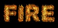 FIRE concept Royalty Free Stock Photo