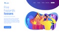 Fire consequences concept landing page.
