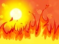 Fire Copyspace Represents Backgrounds Blaze And Solar Royalty Free Stock Photo