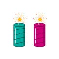 Fire cracker firework for festival vector design. Happy Diwali