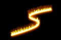 Fire curve line glow
