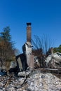 Fire Damage in California Royalty Free Stock Photo