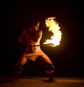 Fire Dance 2531 Royalty Free Stock Photo