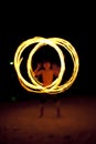 Fire dance Royalty Free Stock Photo