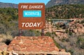 Fire Danger Royalty Free Stock Photo
