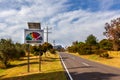 Fire danger rating sign showing High. Royalty Free Stock Photo