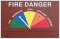 Fire Danger Sign Royalty Free Stock Photo